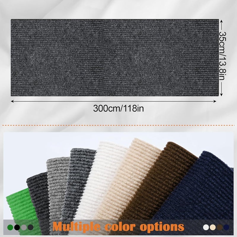 Inchoco Cat Scratch Furniture Protector - 118" x 13.8" Trimmable Self-Adhesive Cats Claws Scratch Pads, DIY Cat Climbing Couch Protector for Scratch Post Cat Tree Replacement Indoor (Dark Gray) - Image 2